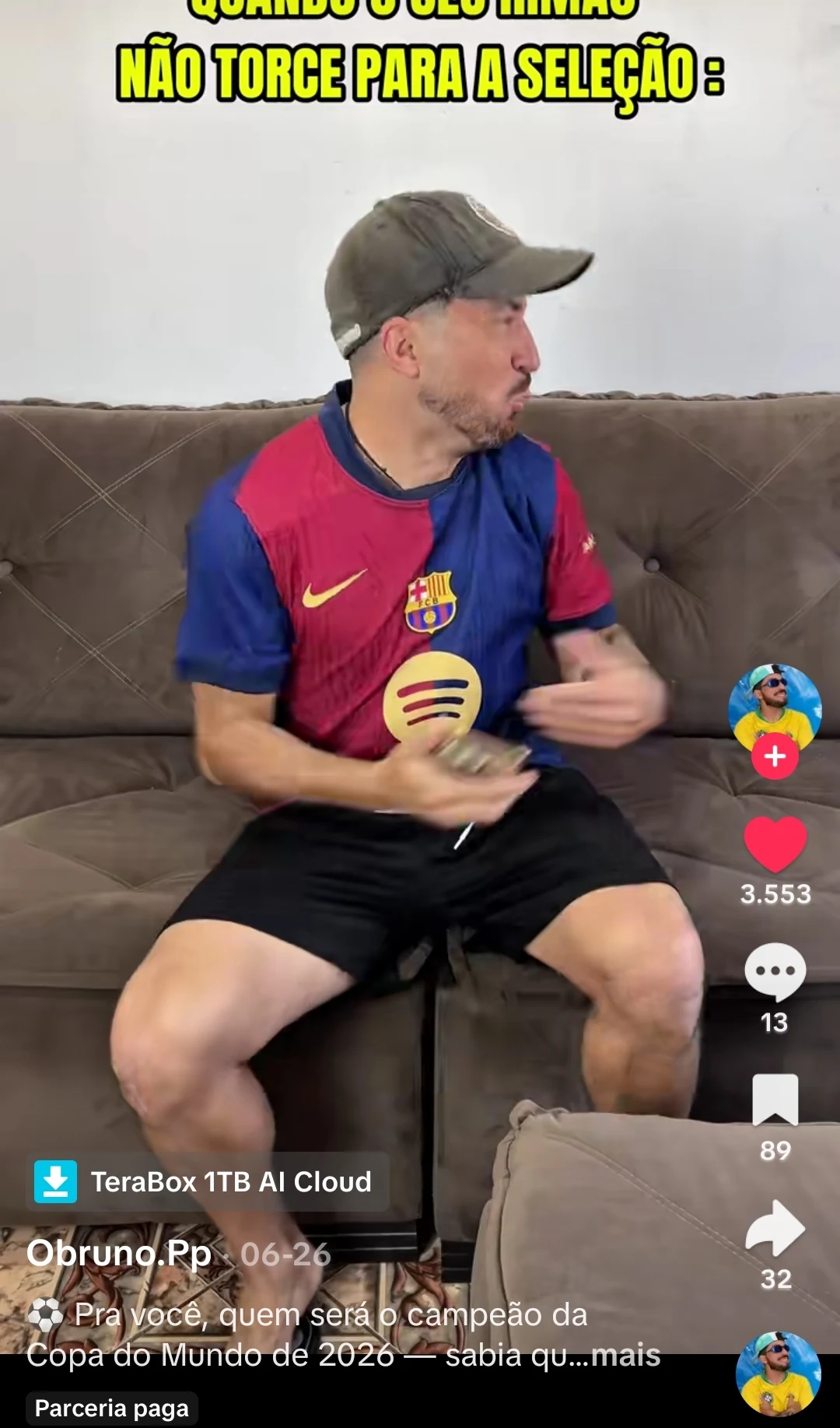 Vídeo do Bruno para o TeraBox